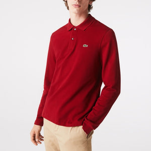 Polo Longsleeve Shirt Lacoste Dark Red